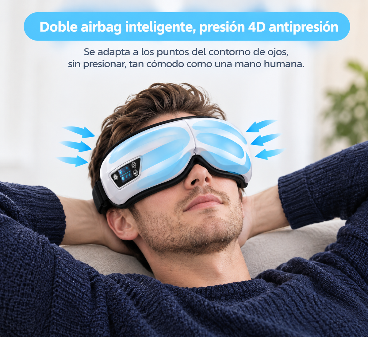 🌿 Mirada en Calma — Masajeador de Ojos con Calor y Vibración