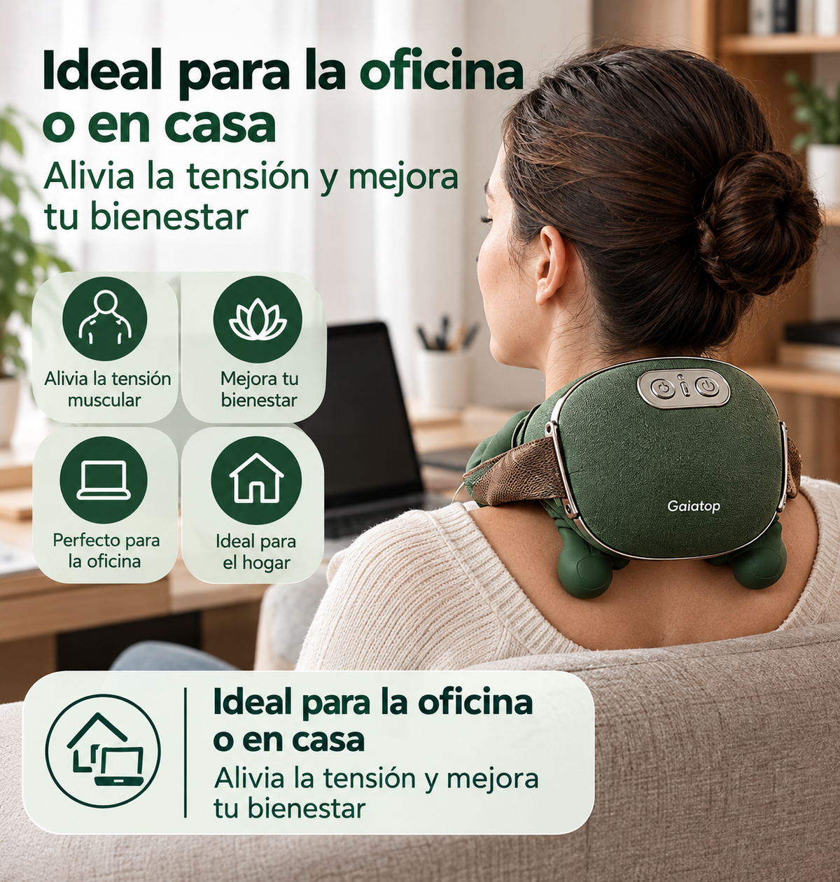 🌿 Onda Relax — Masajeador 4D con Calor