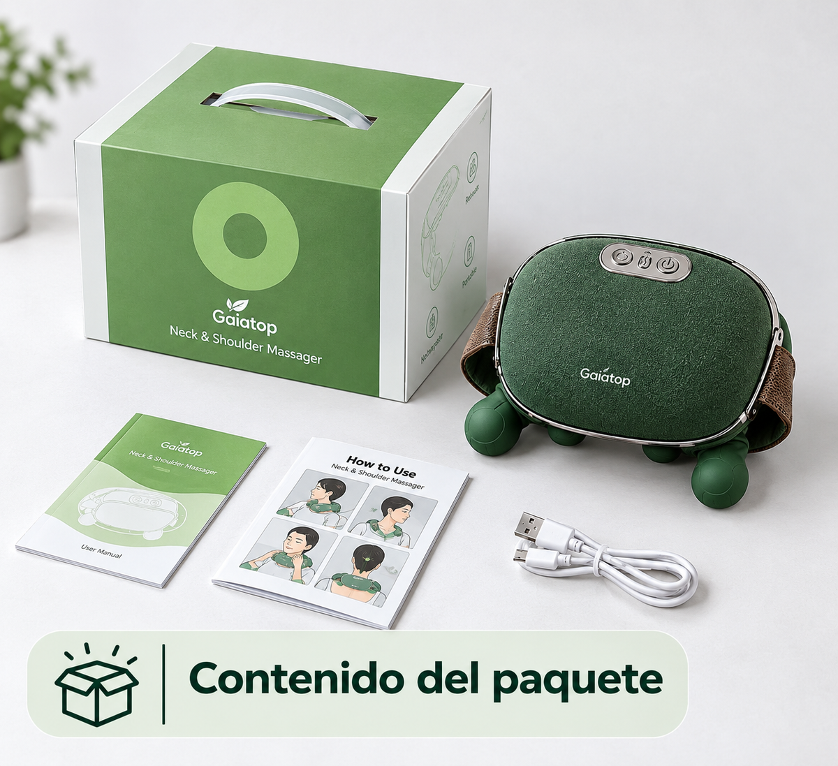 🌿 Onda Relax — Masajeador 4D con Calor