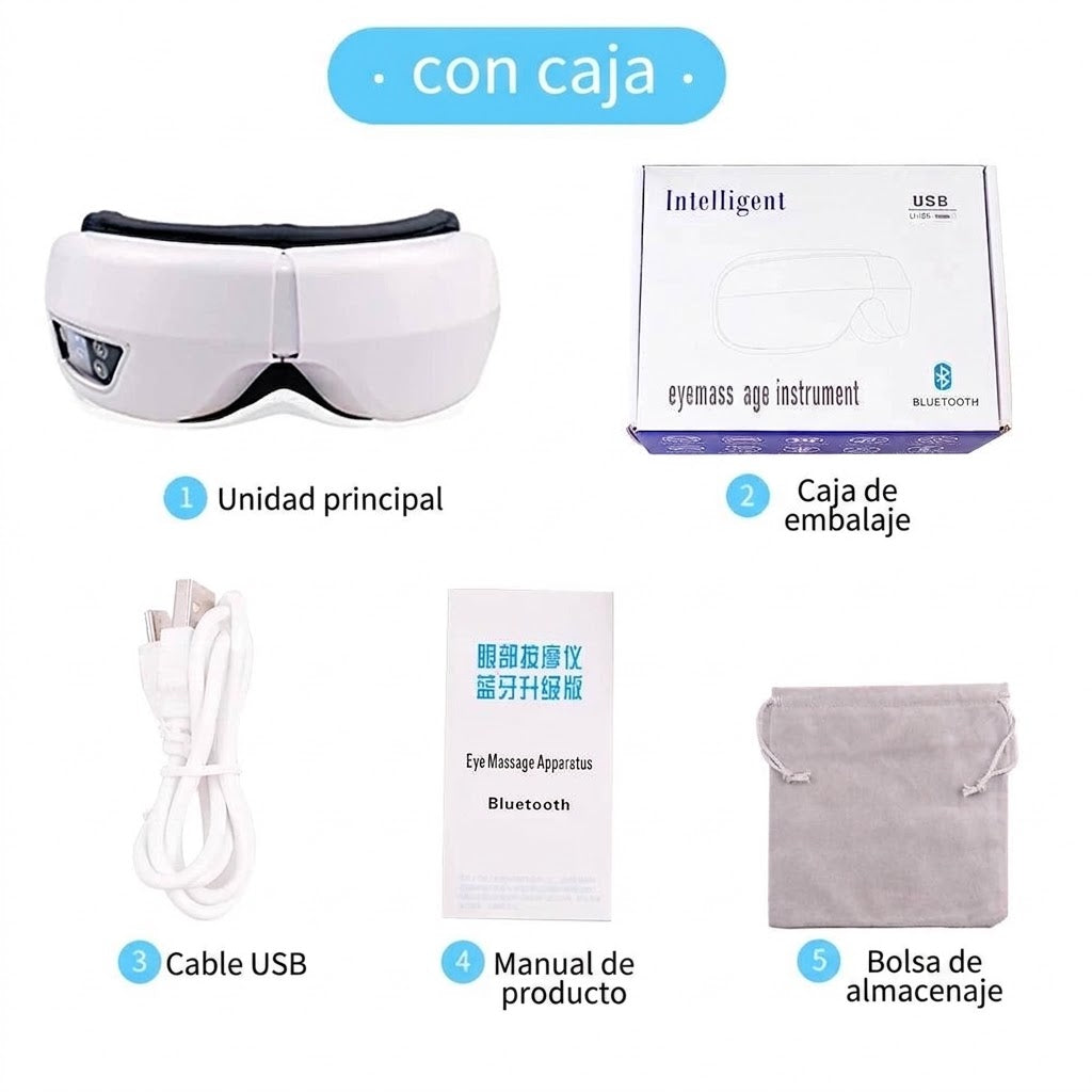 🌿 Mirada en Calma — Masajeador de Ojos con Calor y Vibración